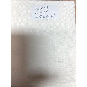 28 Count 12x14 Inch Linen Fabric Cross Stitch Material For Embroidery